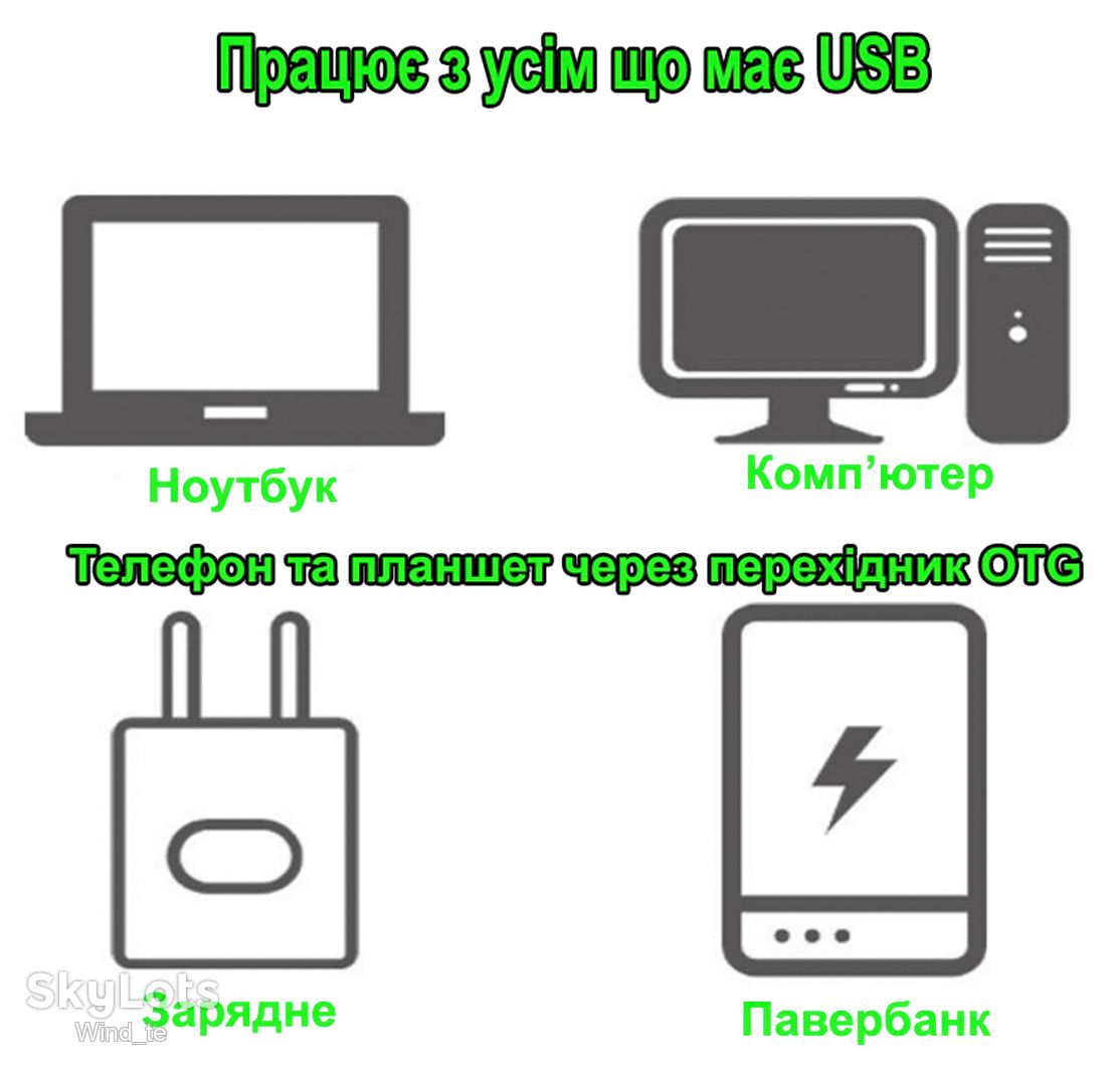 LED USB лампа ліхтарик, підсвітка клавіатури, USB нічник, подсветка клавиатуры - фото фото фото 4