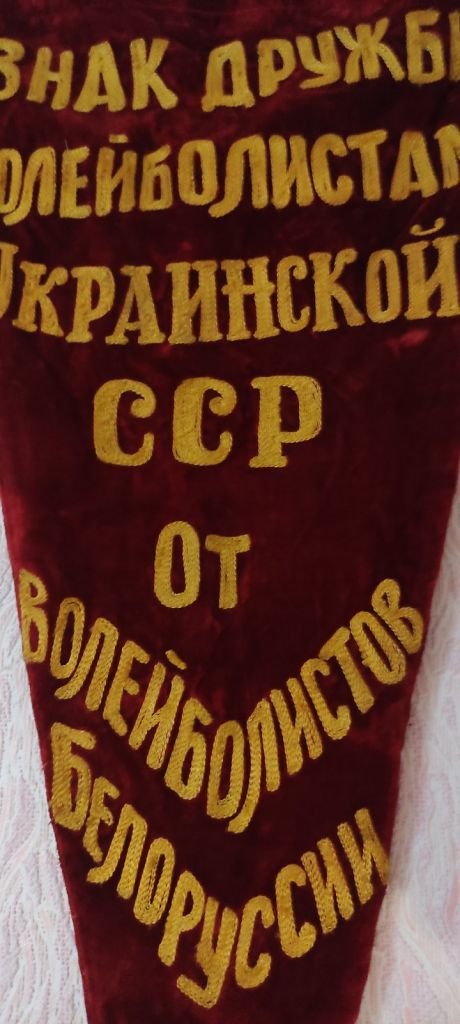 Вымпел 1954 года СССР бархат  pg841 - фото фото фото 1