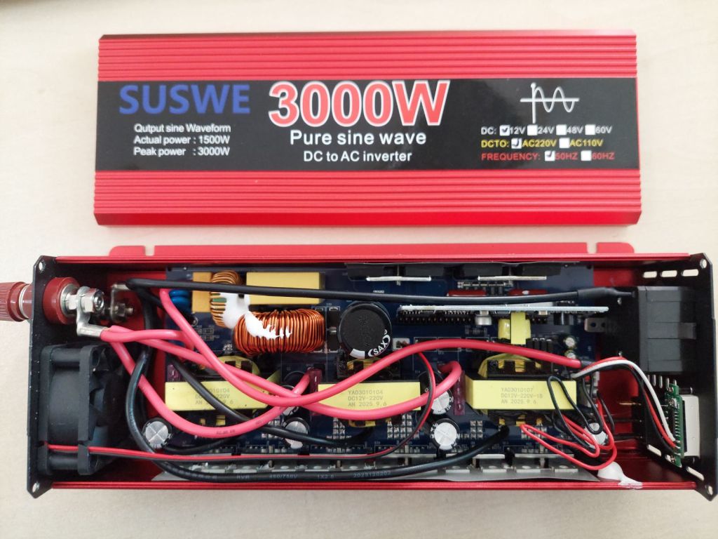 Інвертор 12V 220V 3000W чиста синусоїда перетворювач напруги - фото фото фото 1