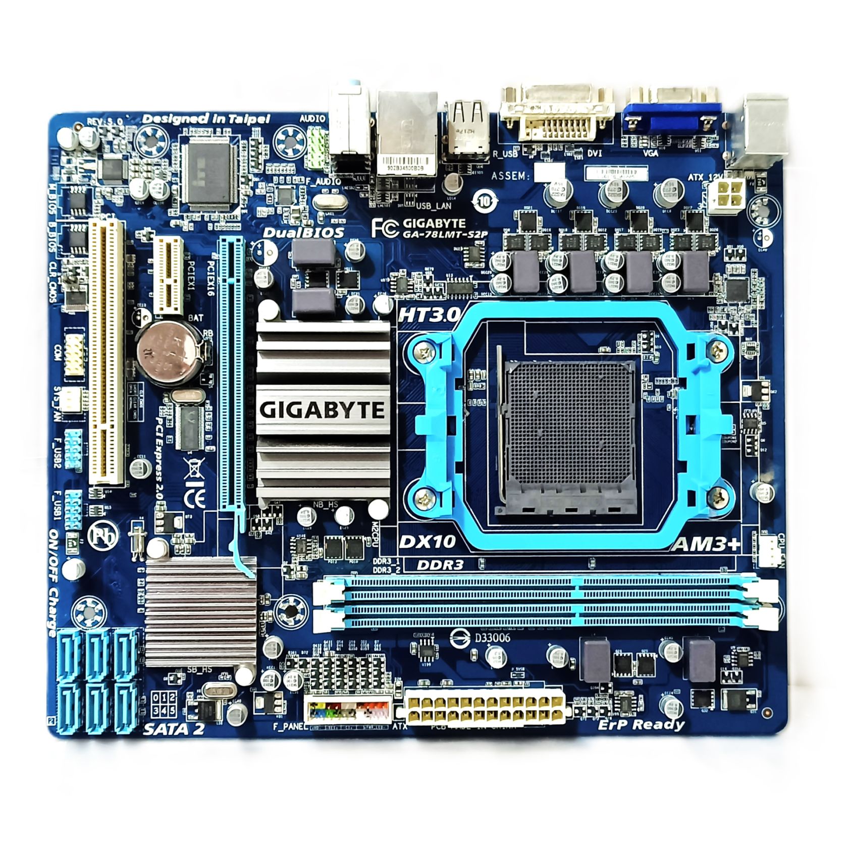 Материнська плата Socket AM3+ / GIGABYTE GA-78LMT-S2P Socket AM3 plus, MicroATX  2x DDR3 - фото фото фото 0