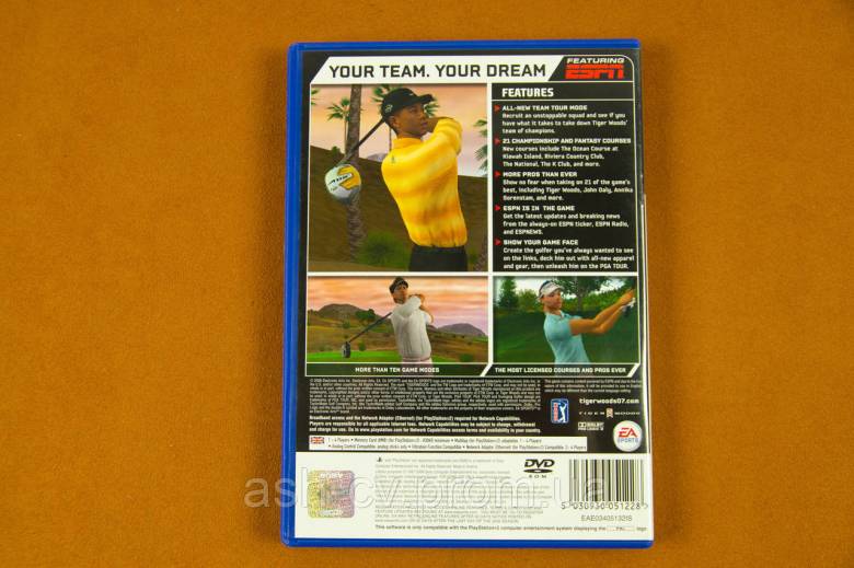 Диск Playstation 2 - Tiger Woods PGA Tour 07 - фото фото фото 2