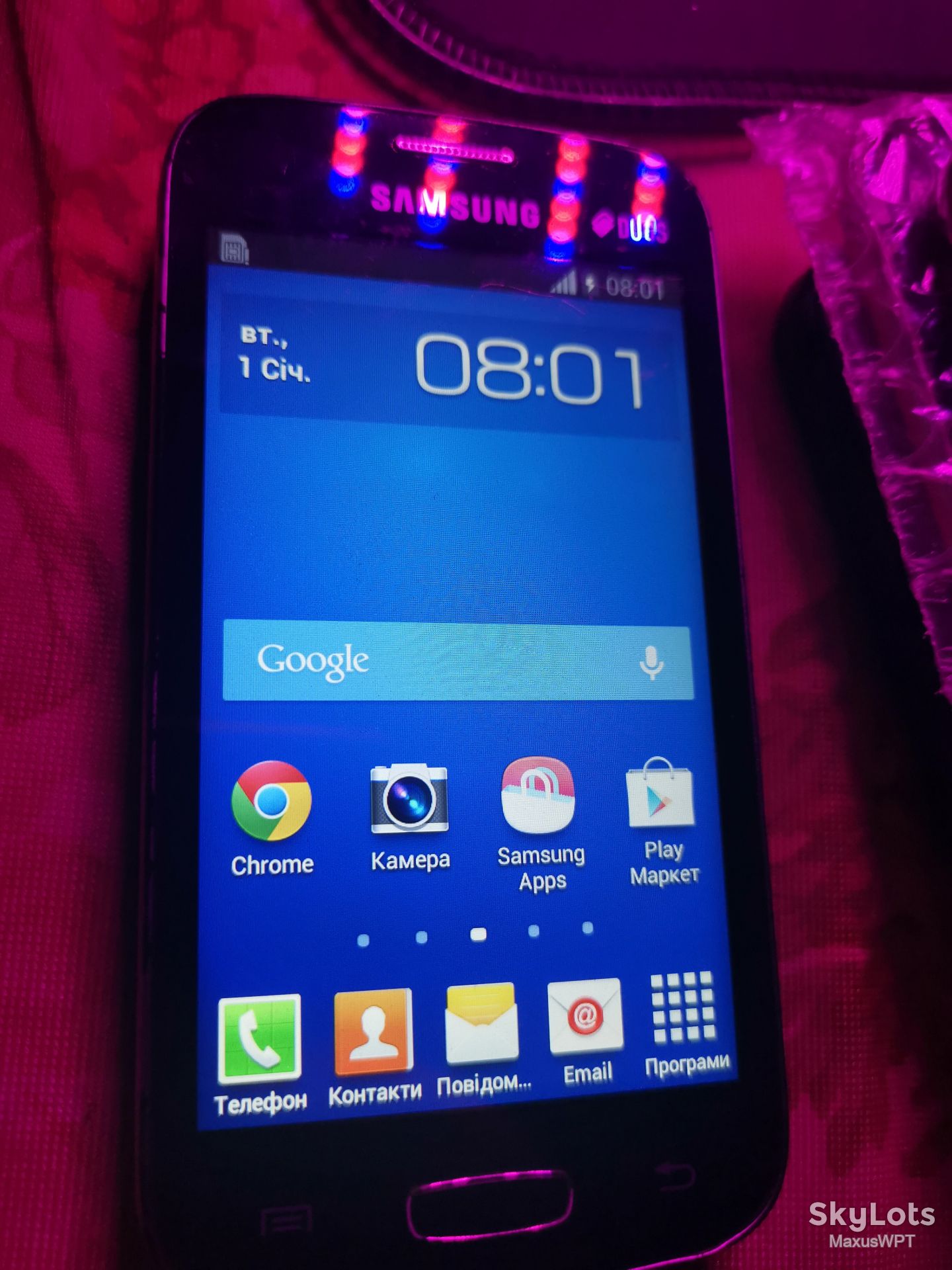 #517 Sklad Samsung S7262 blue 1 - фото фото фото 0