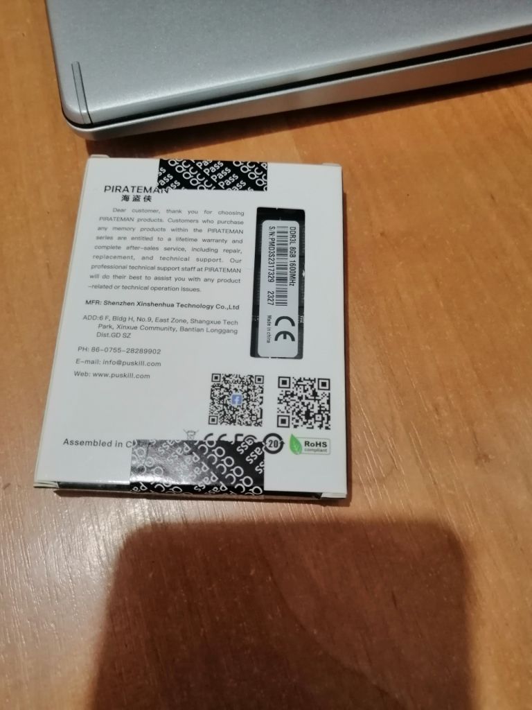 Pirateman Gaming 8GB DDR3L 1600MHz So-Dimm 1.35v DDR3 1.5v ОЗУ RAM оперативка - фото фото фото 1