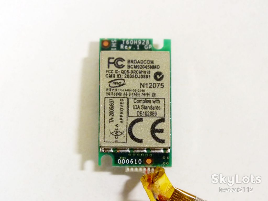 Модуль   блютуз   ноутбука   SAMSUNG NP-R610-AS02 - фото фото фото 2
