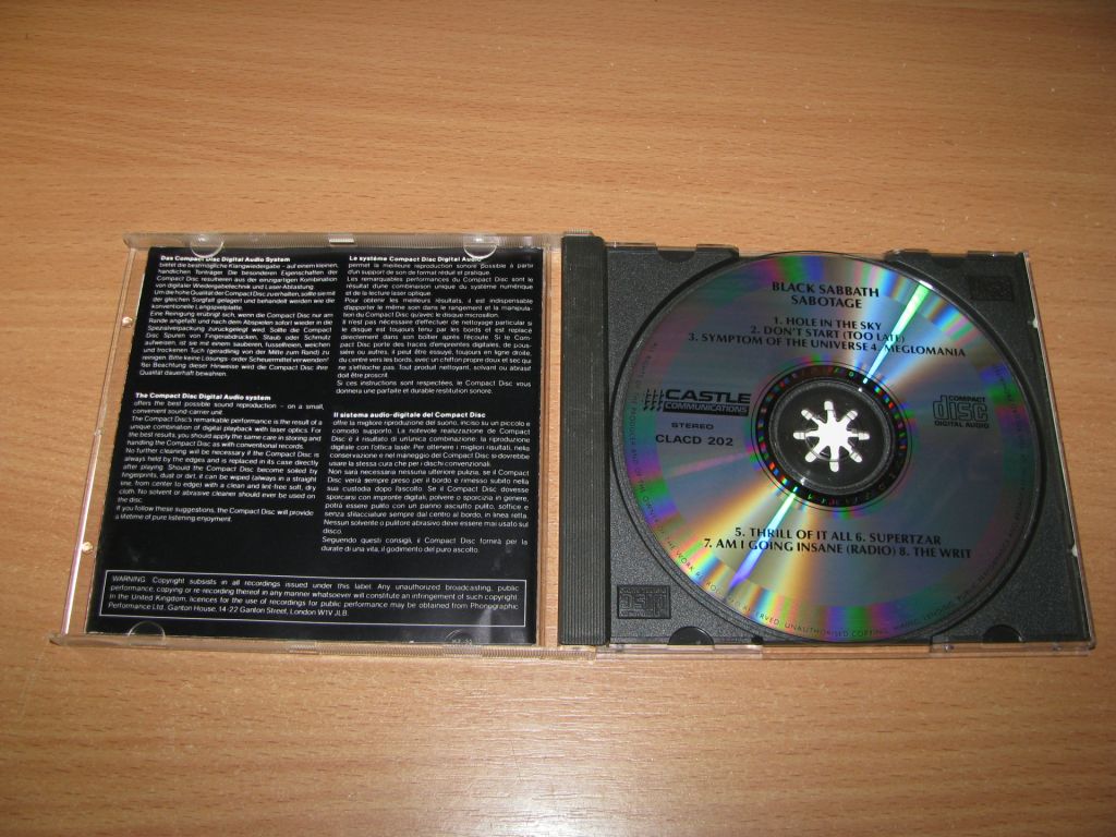 BLACK SABBATH - Sabotage  (1986 Castle UK) - фото фото фото 1