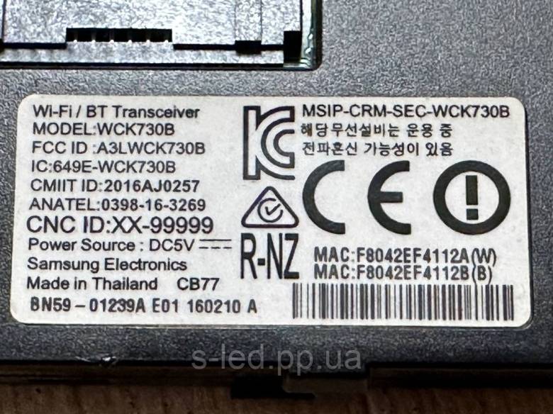 Wi fi bt модуль Samsung WCK730B BN59-01239A - фото фото фото 1