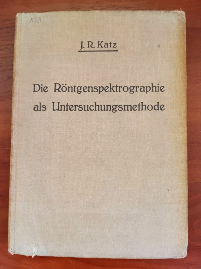 Die rontgenspektrograhie als untersuchungsmethode, j.r. katz, 1934 - фото фото фото 5