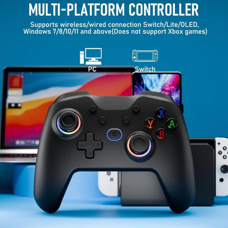 6463-Diswoe обновление контроллера Switch, Bluetooth Switch Pro Controller для Switch/Lite/OLED с дж - фото фото фото 4