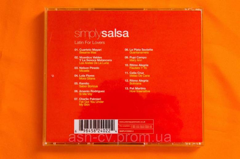 Музичний диск CD. SIMPLY SALSA - Latin for Lovers - фото фото фото 1