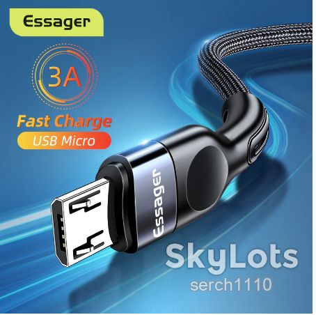 Essager Micro USB Nylon кабель быстрой зарядки 5V/2.4A 1 м - фото фото фото 0