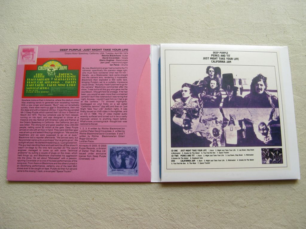 CDLP Deep Purple. Complete California Jam. 2CD+DVD 1974/2005. - фото фото фото 1
