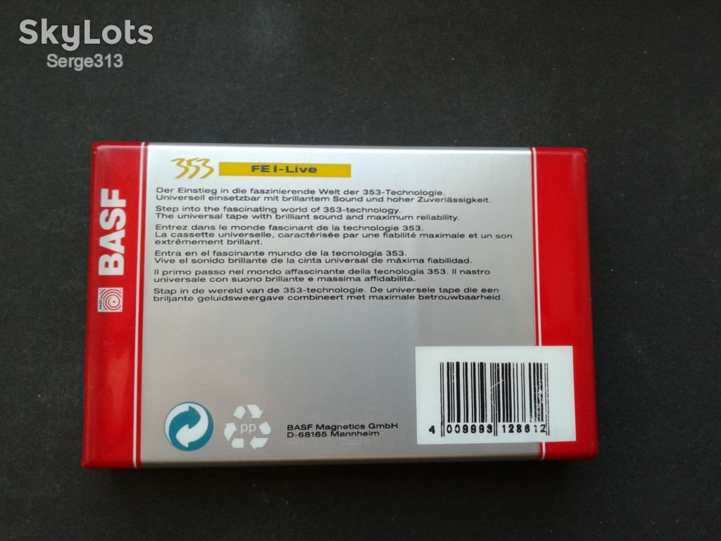 Аудиокассеты BASF 353 FE I-Live 74 - фото фото фото 1