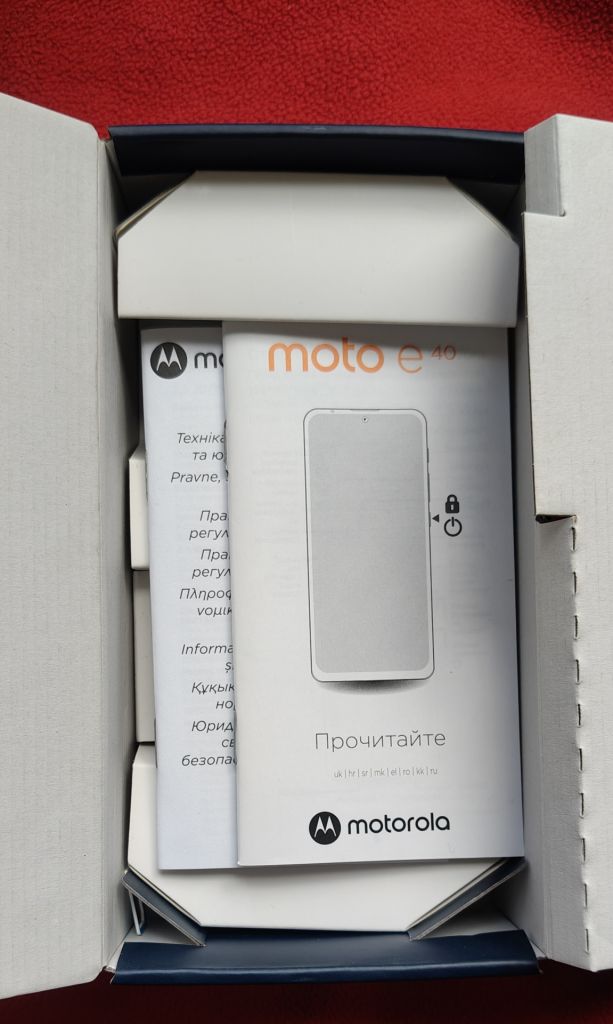 Коробка смартфона Motorola MOTO E40 - фото фото фото 2