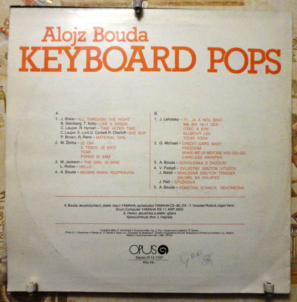 Alojz Bouda - Keyboards Pops  NM/NM+ - фото фото фото 1