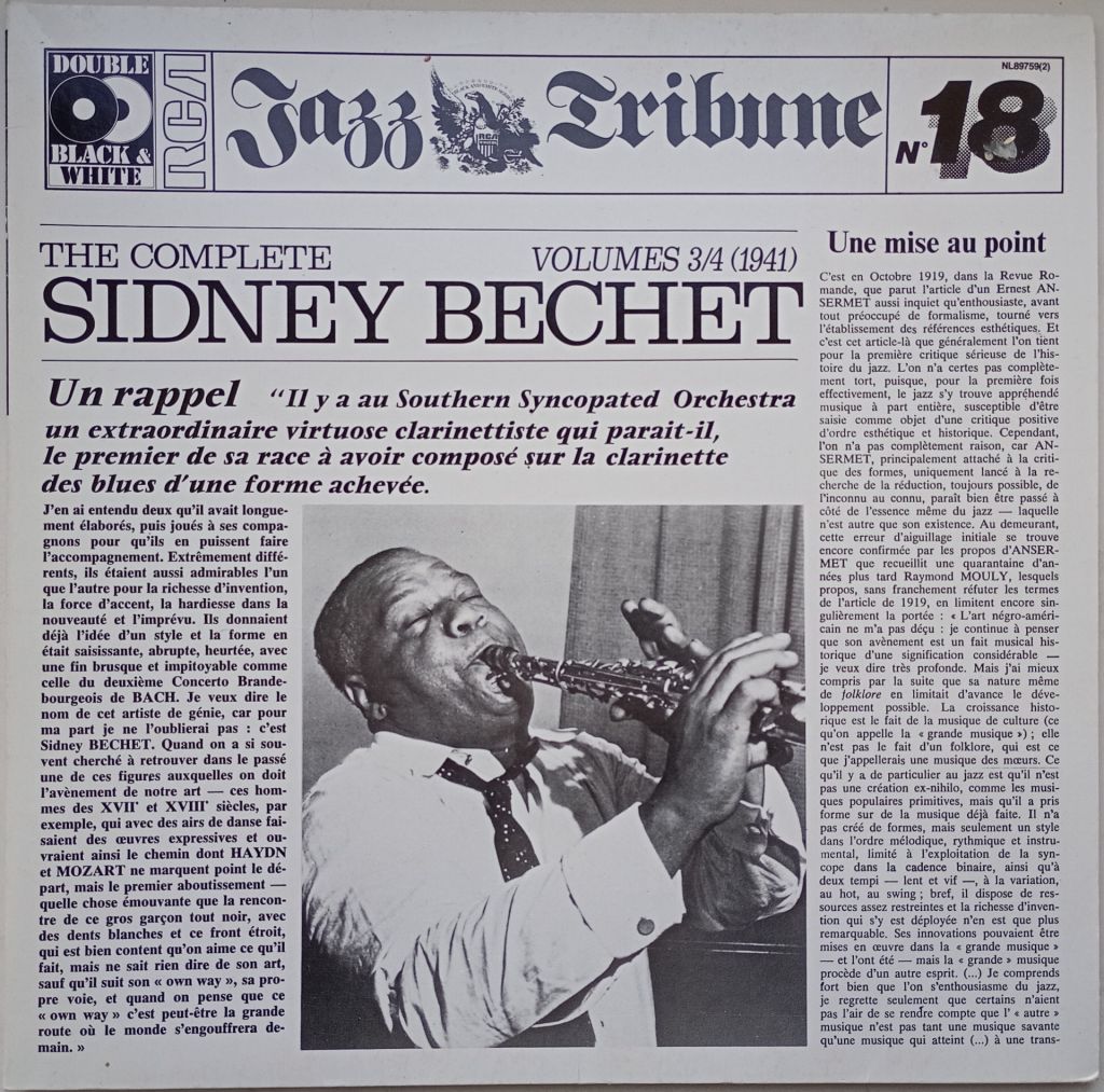 SIDNEY BECHET The Complete Sidney Bechet Volumes 3/4  (1941)  2LP  EX - фото фото фото 0