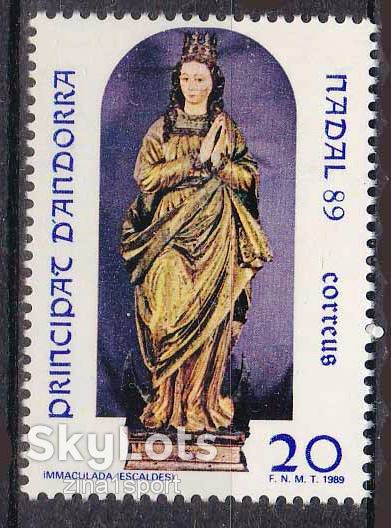 Андорра  1989 г - MNH - ИСКУССТВО - Рождество - фото фото фото 0
