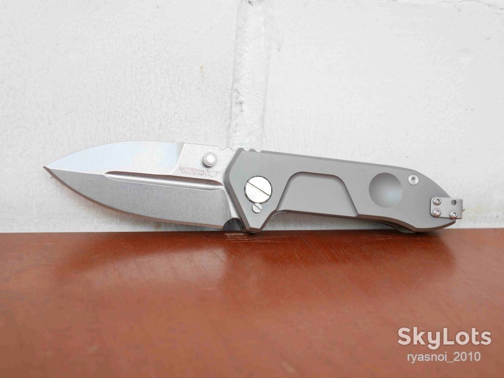 Extrema Ratio Frame Rock, D2 Stonewash, Titanium, Replica, Outdoor, Tactical, Frame Lock - фото фото фото 11