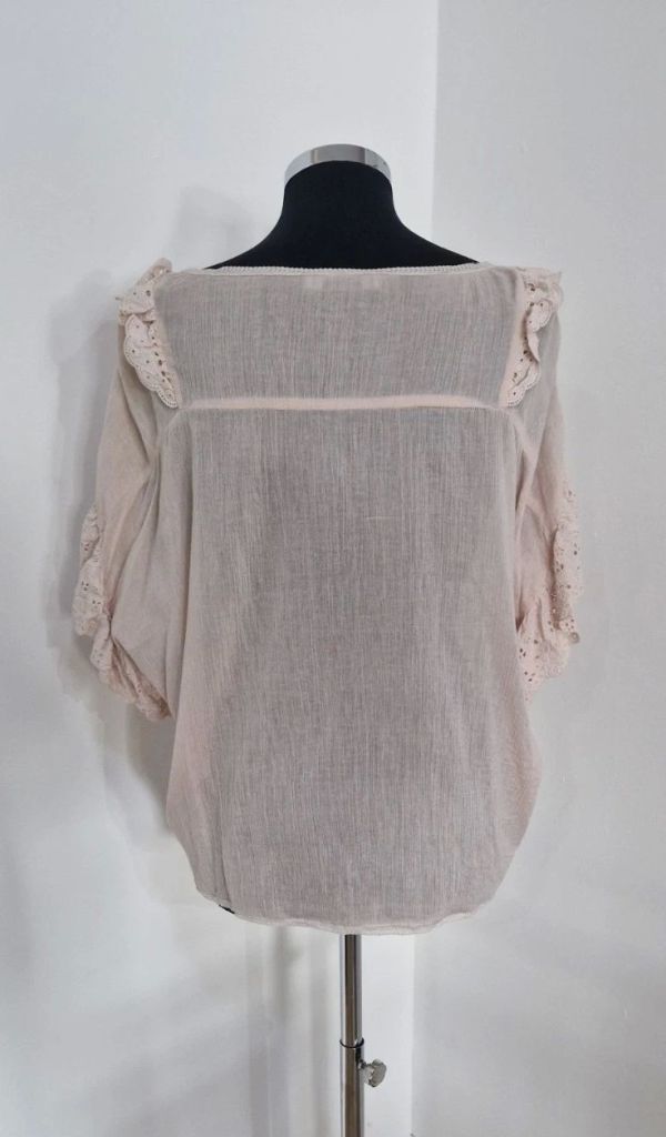 Блуза oversize Allsaints жатка с оборками Isa tee 46-48р - фото фото фото 5