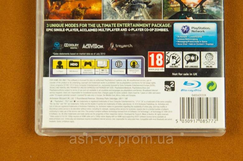 Диск Playstation 3 - CALL OF DUTY Black Ops - фото фото фото 4