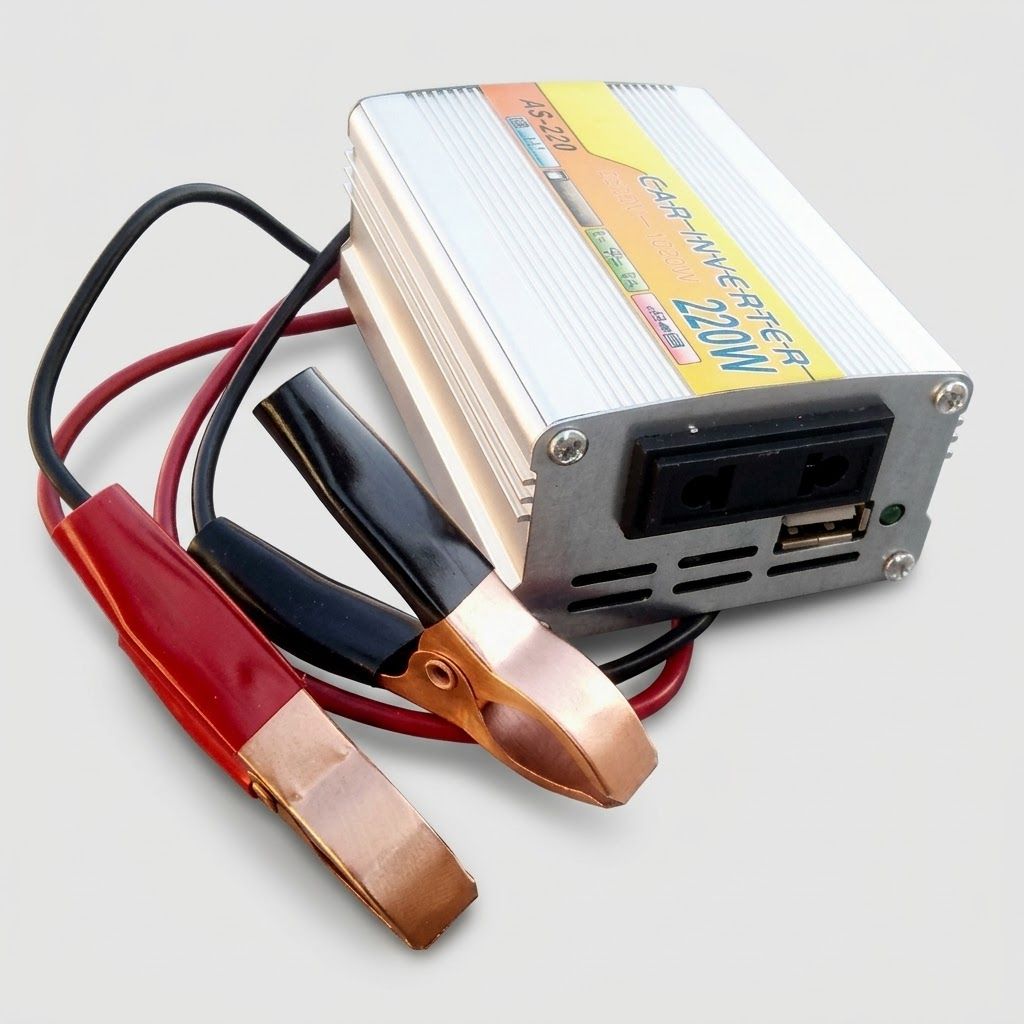 Инвертор 220В 220 Вт с зарядкой USB 12V DC от АКБ - фото фото фото 0