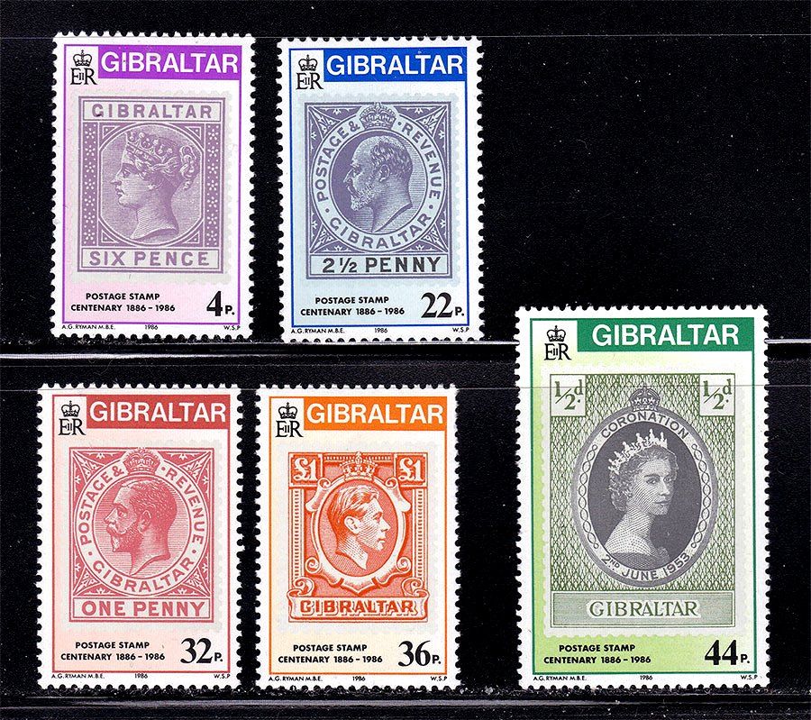 Гибралтар  1986  г MNH -  марка на маре , омнибкс - фото фото фото 0