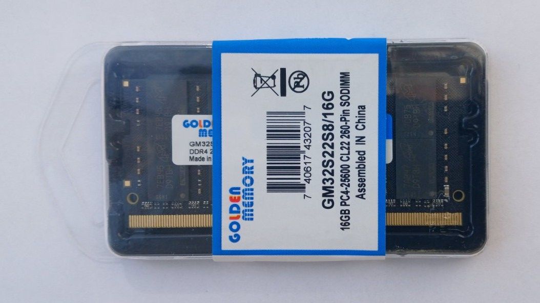 Оперативна пам’ять  DDR4 SODIMM 16GB Golden Memory      (GM32S22S8/16G), PC4‑25600, CL22 - фото фото фото 0