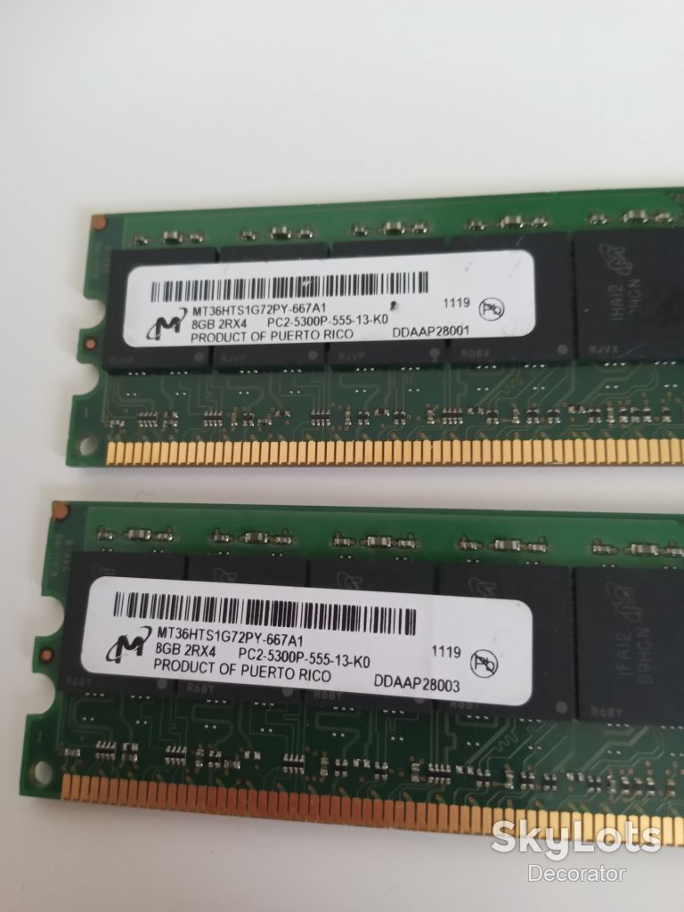 Память Micron 8Gb  2Rx4 PC2 - фото фото фото 1