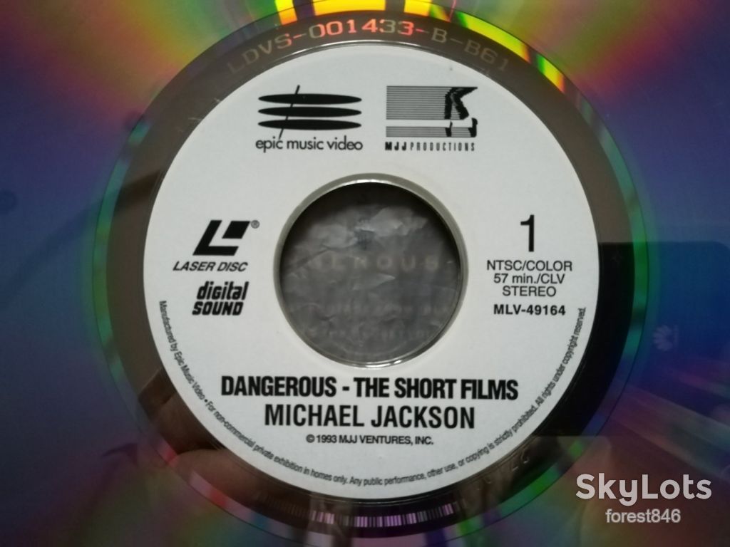Лазерний відеодиск Michael Jackson-Dangerous-Ex.+, США - фото фото фото 5