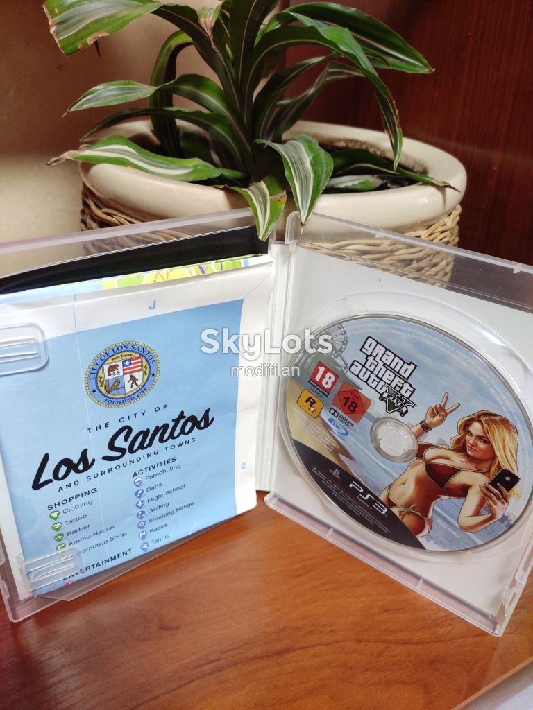 Лицензионный диск Grand theft Auto V, PS3, диск Blu-ray, карта - фото фото фото 2