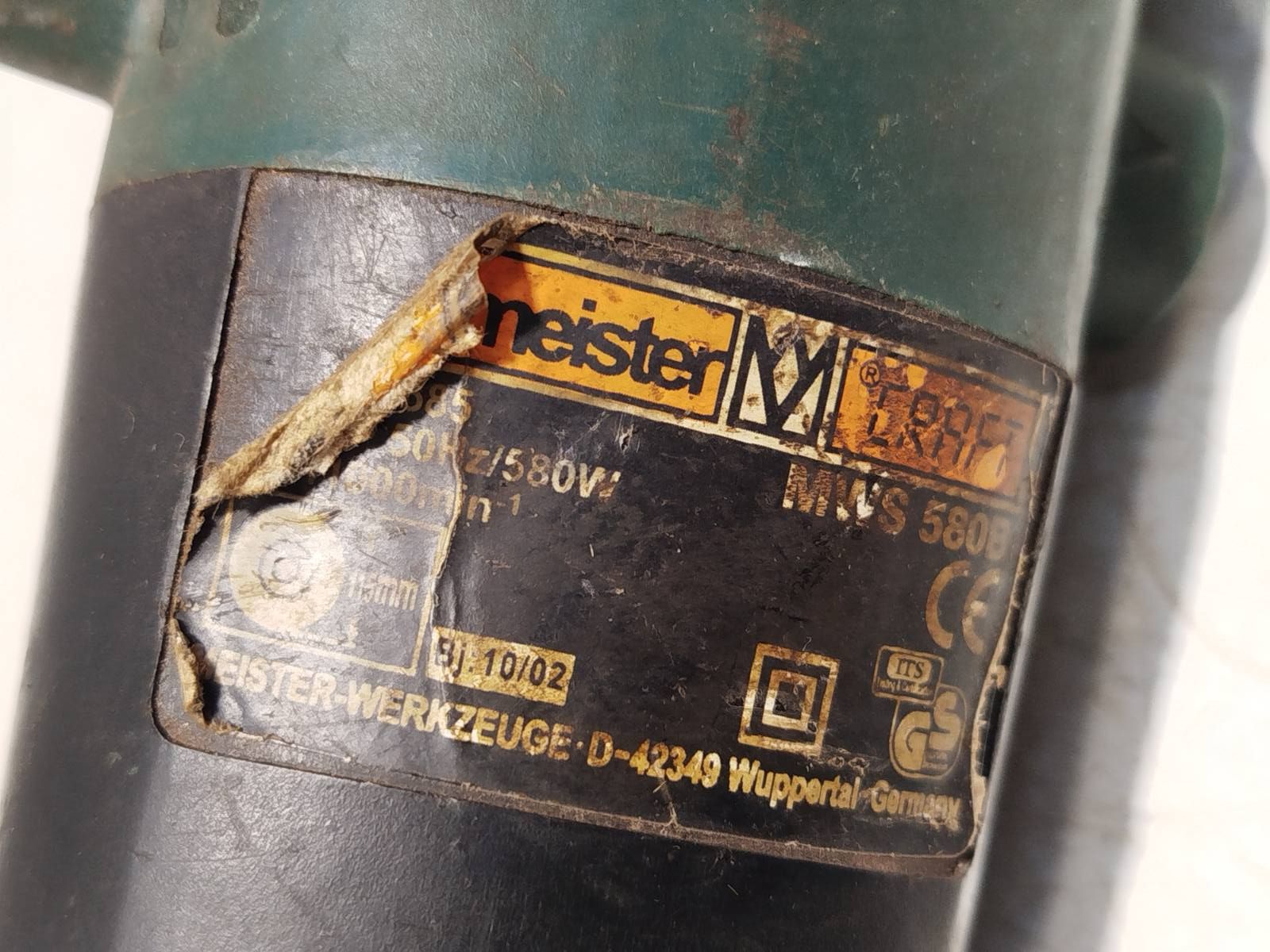 Болгарка електрична MEISTER CRAFT 580w від 1грн - фото фото фото 4