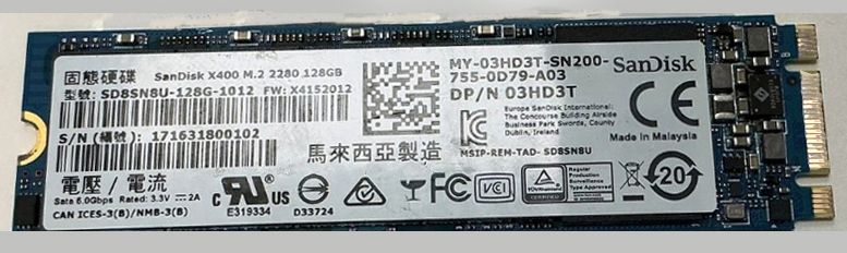 SSD 128Gb диск SanDisk X400  M.2 2280 SATA III       (SATA/600) - фото фото фото 0