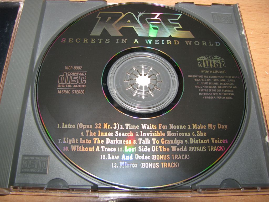 RAGE - Secrets In A Weird World  (1990 Victor ,Japan) - фото фото фото 2