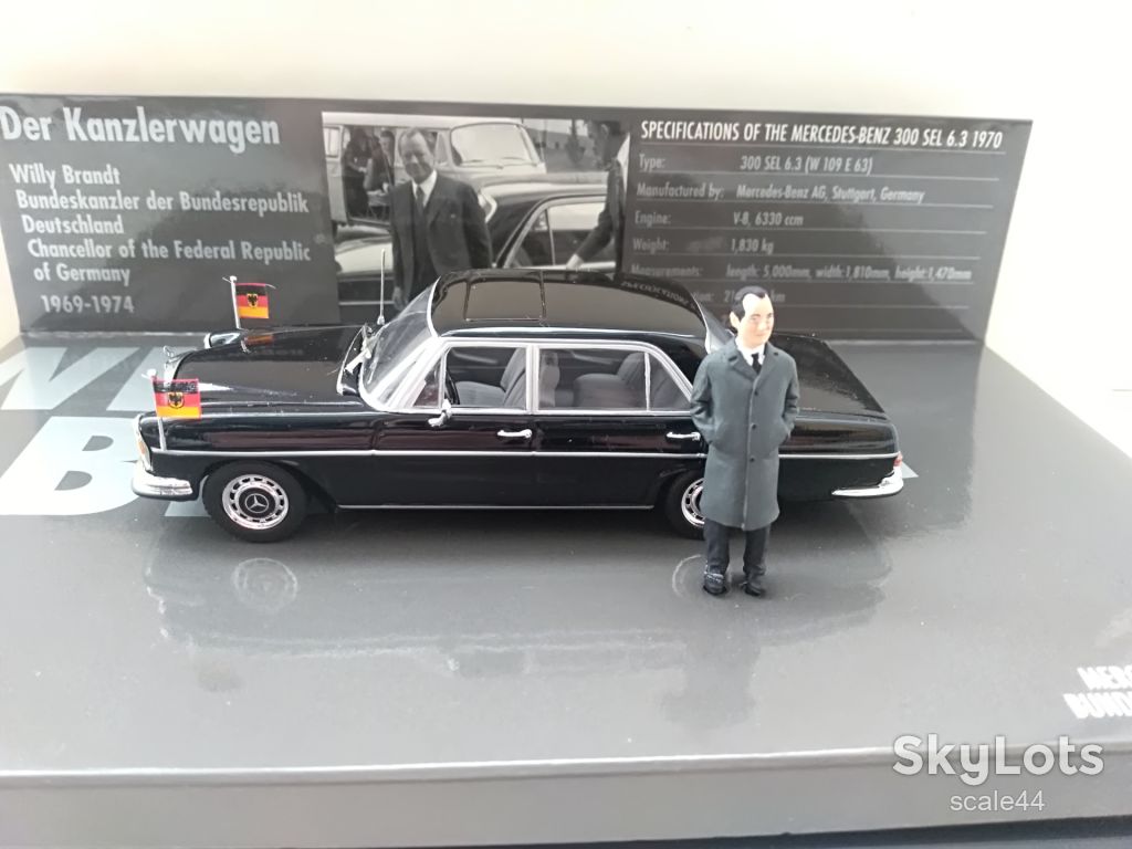 Mercedes-Benz 300SEL Willy Brandt 1970.Minichamps.1/43 - фото фото фото 1