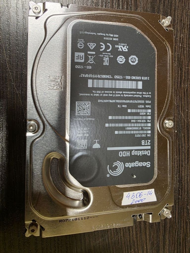 2000Gb 2Tb 3,5 SATA3 ST2000DM001 Seagate жорсткий диск   (4306-14) - фото фото фото 0