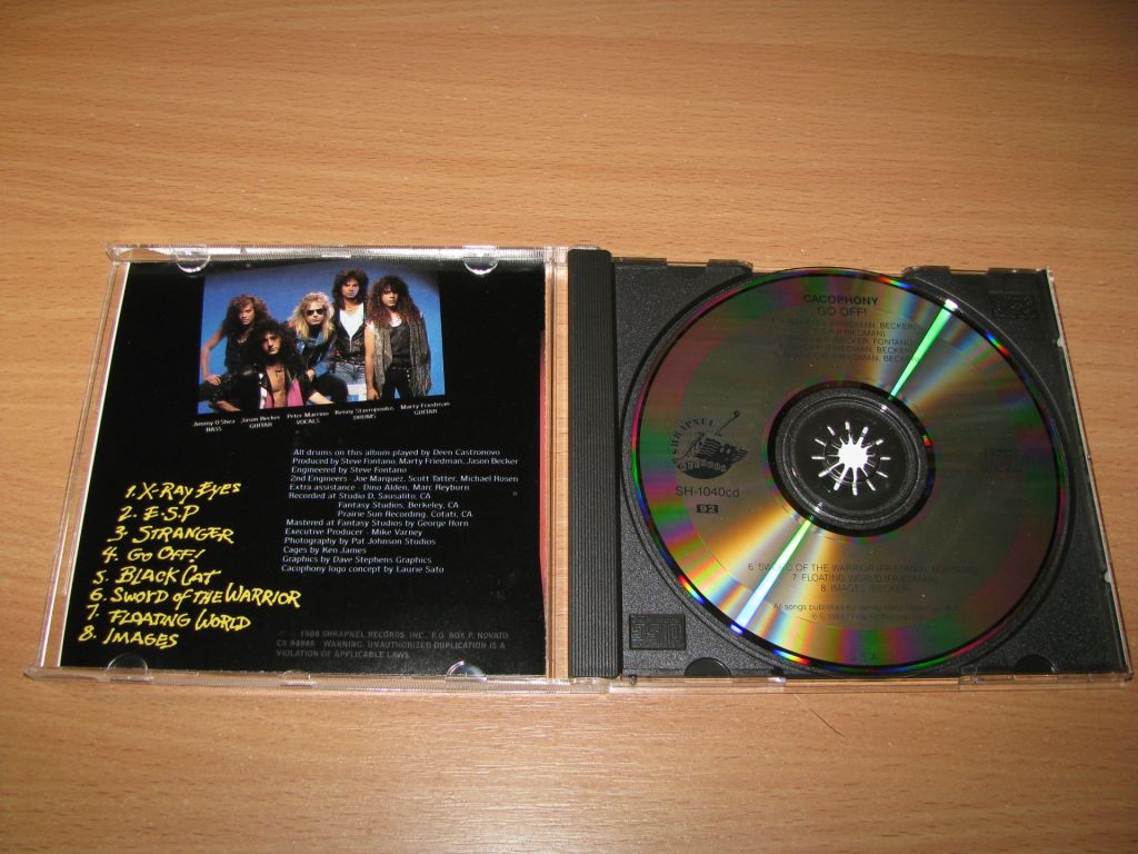 MARTY FRIEDMAN / JASON BECKER CACOPHONY - Go Off   (1988 Shrapnel 1st press,USA) Megadeth - фото фото фото 1