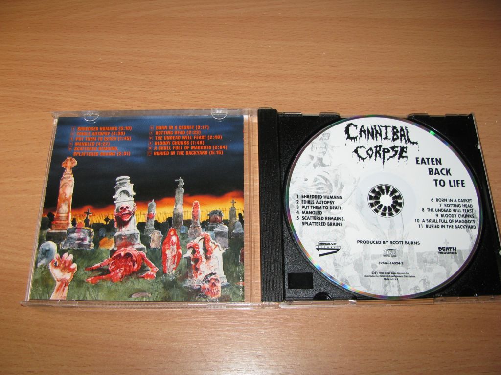 CANNIBAL CORPSE - Eaten Back To Life     (1990 Metal Blade USA) - фото фото фото 1