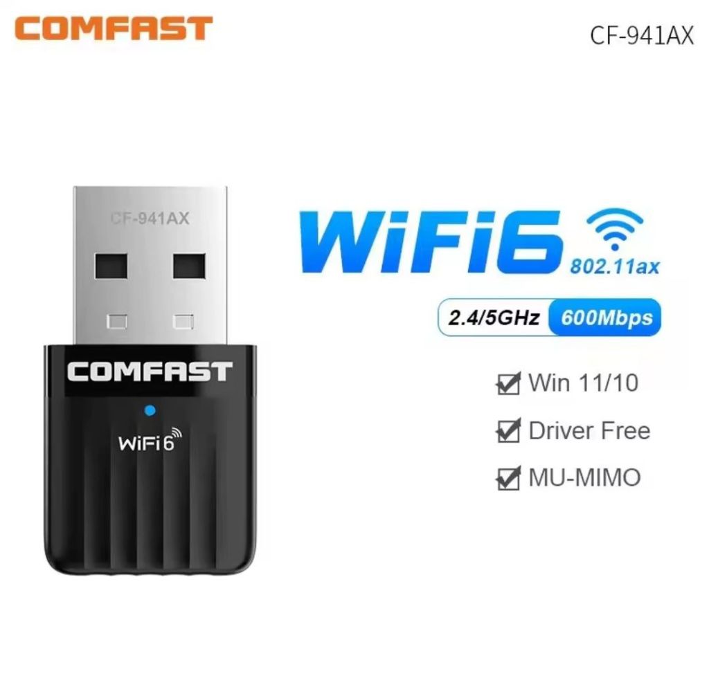 Usb Wi-Fi адаптер COMFAST CF-941AX AX600 USB - фото фото фото 0