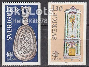 Швеция 1976 Европа CEPT Mi 943-944 MNH - фото фото фото 0