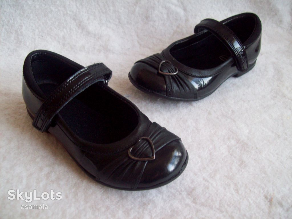 Туфли кожа лак Clarks, стелька 16 см. - фото фото фото 4