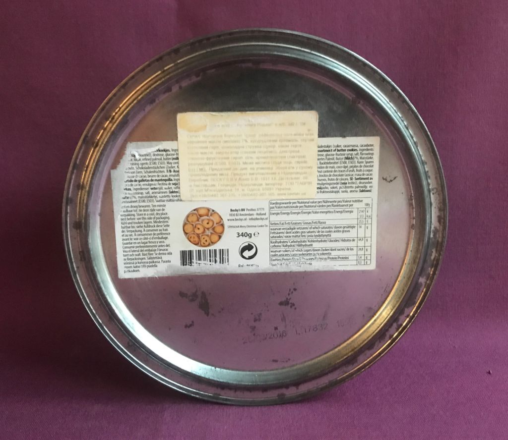 Коробка від печива Merry Christmas. Метал. - фото фото фото 7