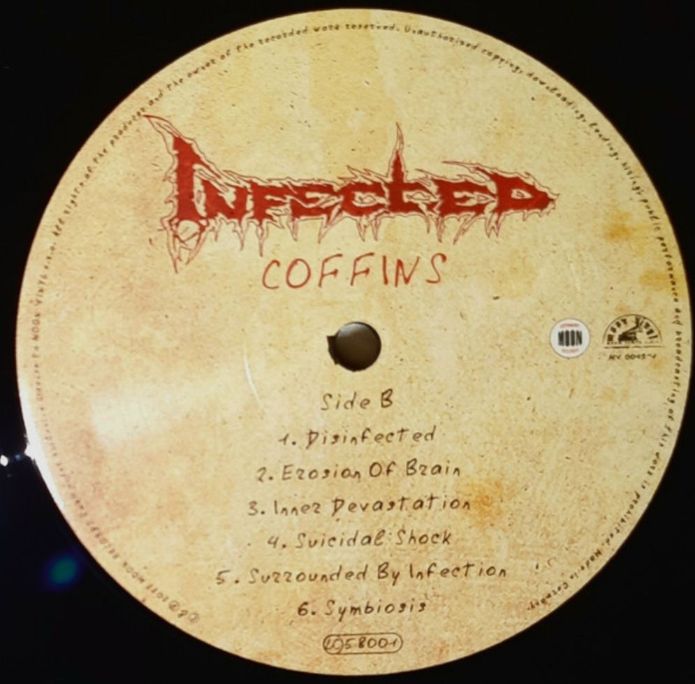Infected - Coffins - 2021.  (LP). 12. Vinyl. Пластинка. Ukraine. S/S - фото фото фото 3