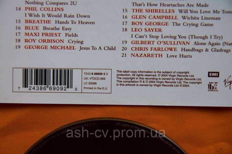 Музичний диск CD. SAD Songs (2cd) - фото фото фото 2