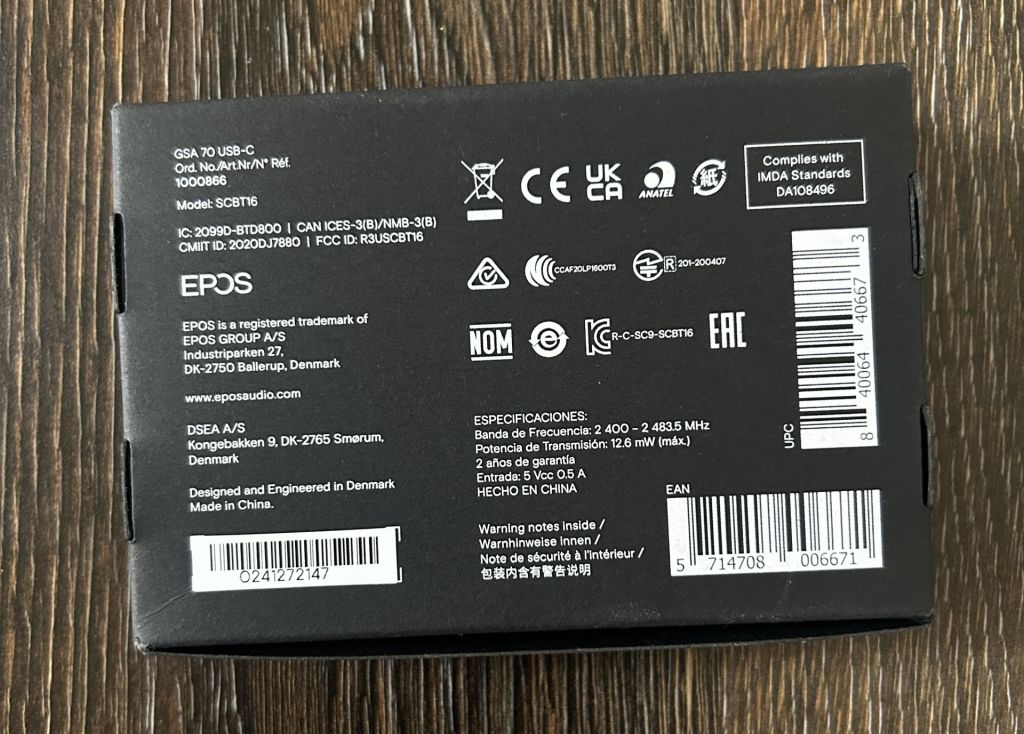 Адаптер мережі Bluetooth USB Epos BTD 800 USB-C - фото фото фото 5