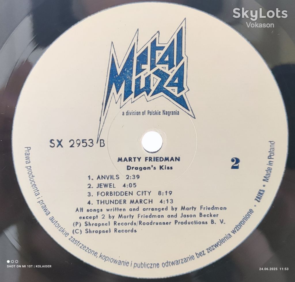 MARTY FRIEDMAN - Dragon's Kiss NM/VG++ - фото фото фото 2