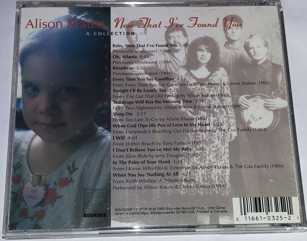 ALISON KRAUSS Now That I've Found You: A Collection  CD US - фото фото фото 2