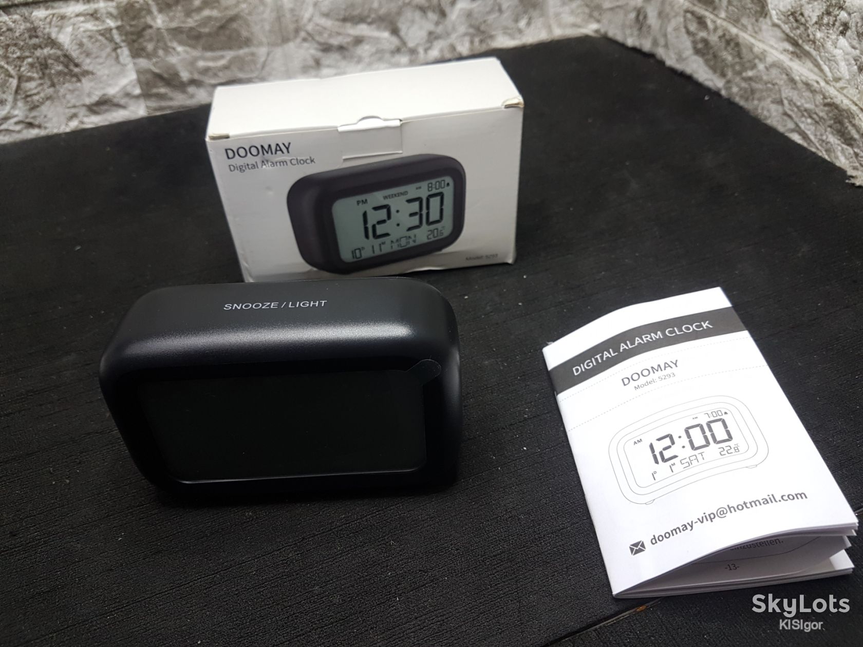 Цифровий будильник DOOMAY Digital Alarm Clock *80981 - фото фото фото 4