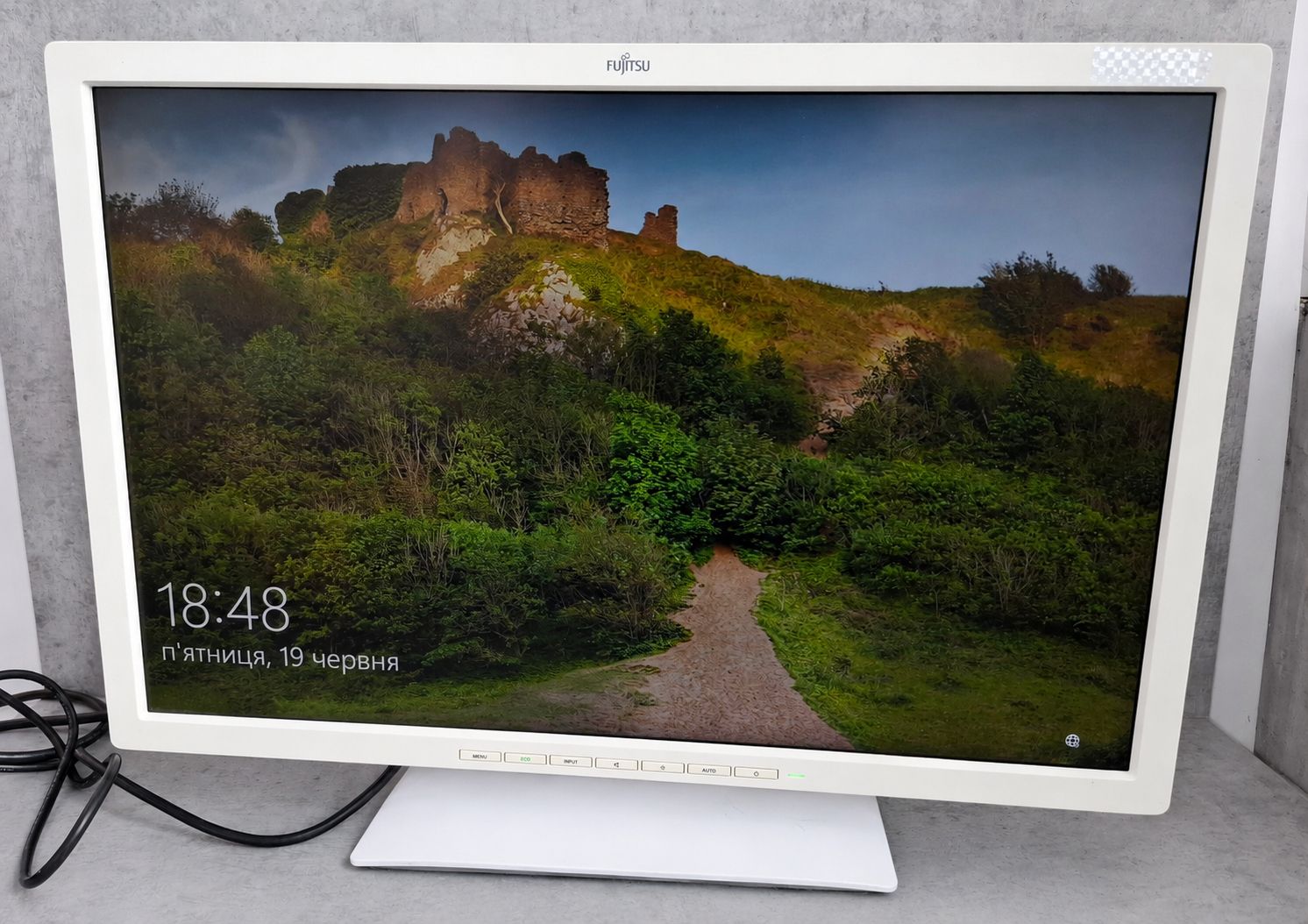 Монітор 24"  білий Fujitsu B24W-7  ( LED IPS)   (№06) - фото фото фото 3