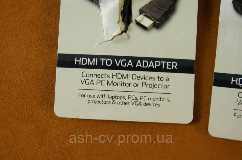 Адаптер HDMI to VGA (ONN із США) - фото фото фото 4