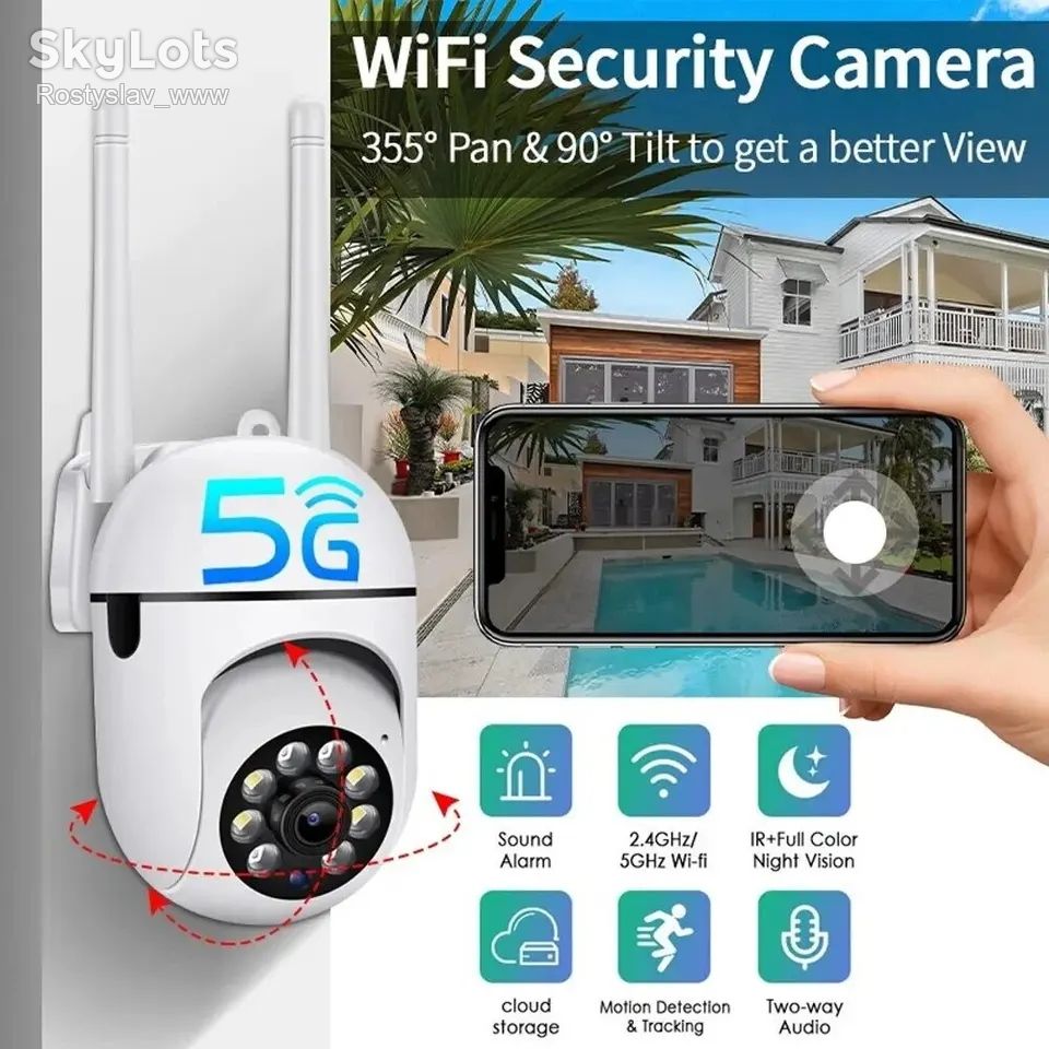 Бездротова вулична IP Wi-Fi camera камера відеоспостереження - фото фото фото 1