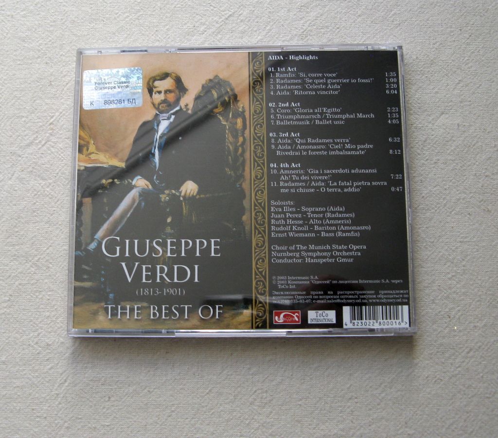 CD Классика. Verdi Giuseppe/ The Best of. Forever Classic. - фото фото фото 2